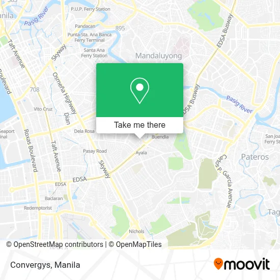 Convergys map