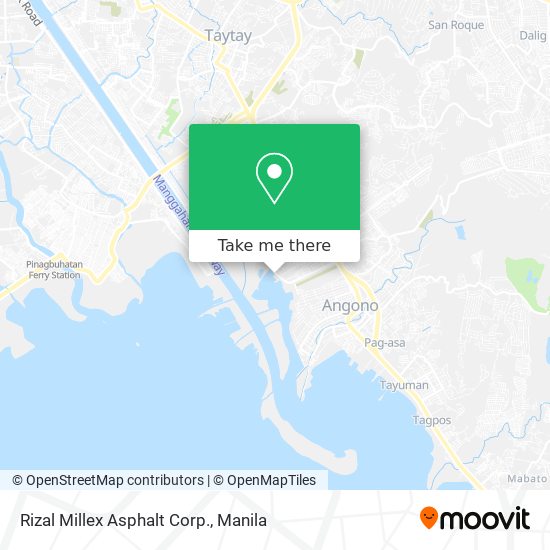 Rizal Millex Asphalt Corp. map