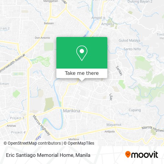 Eric Santiago Memorial Home map