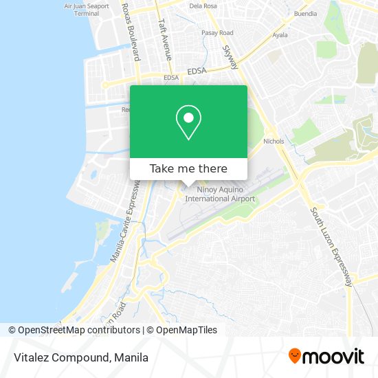 How to get to Vitalez Compound in Parañaque by bus or train?