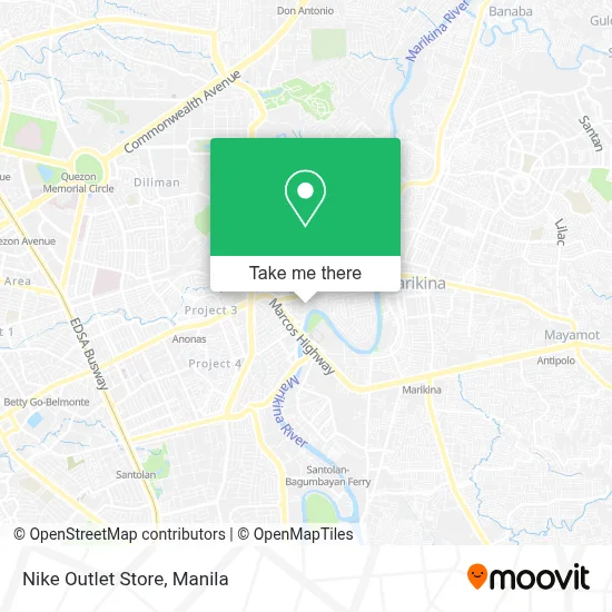 Nike Outlet Store map
