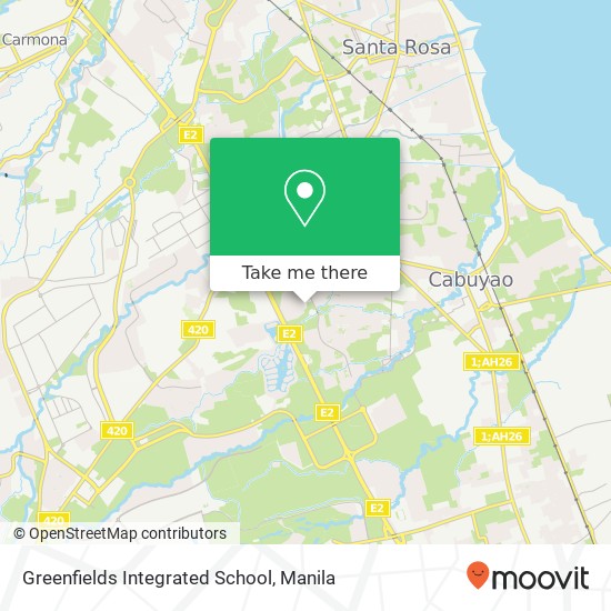 Greenfields Integrated School map