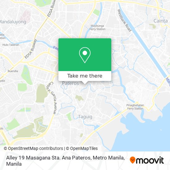 Alley 19 Masagana Sta. Ana Pateros, Metro Manila map
