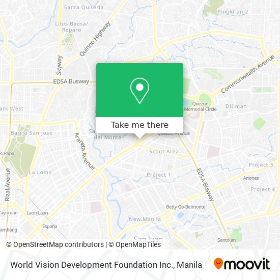 World Vision Development Foundation Inc. map