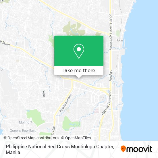 Philippine National Red Cross Muntinlupa Chapter map