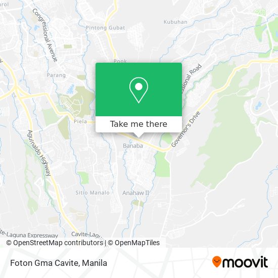 Foton Gma Cavite map