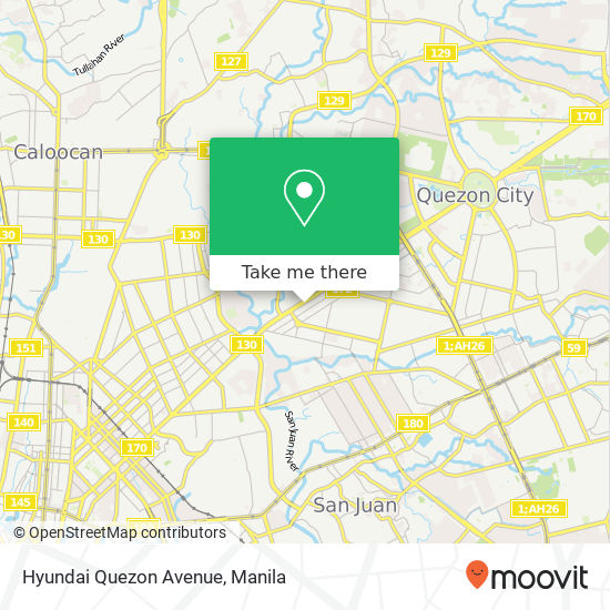 Hyundai Quezon Avenue map