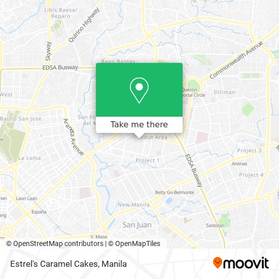 Estrel's Caramel Cakes map