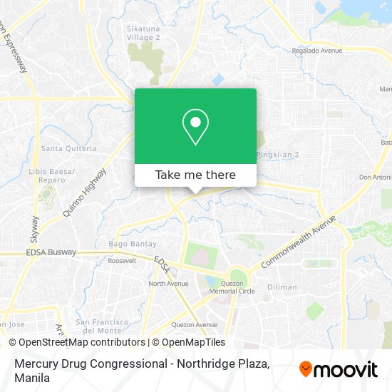 Mercury Drug Congressional - Northridge Plaza map