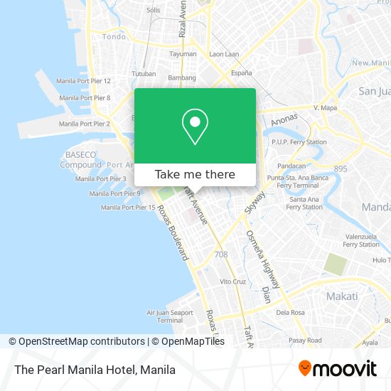 The Pearl Manila Hotel map