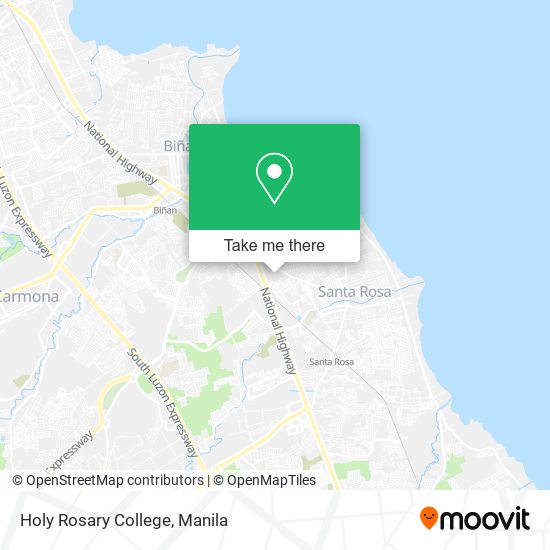 Holy Rosary College map