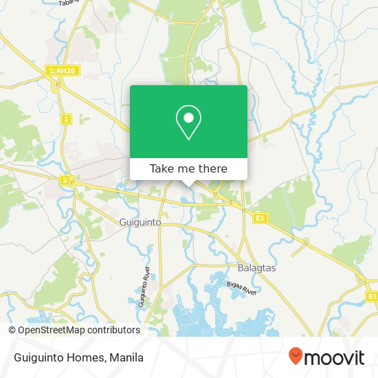 Guiguinto Homes map