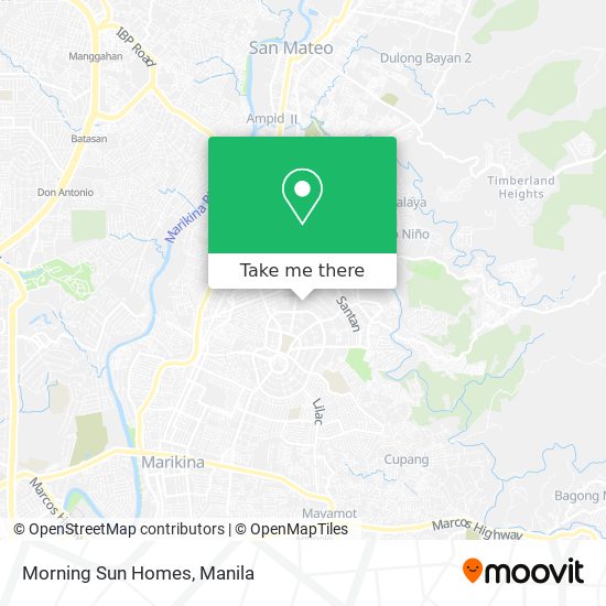 Morning Sun Homes map