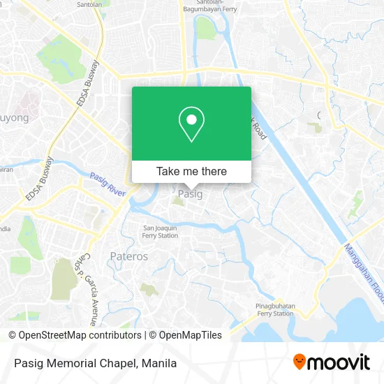 Pasig Memorial Chapel map