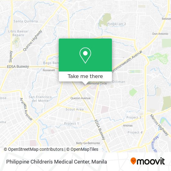 Philippine Children's Medical Center map
