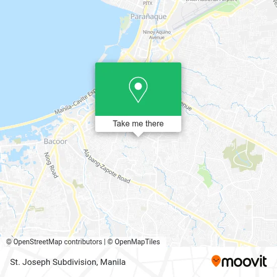 St. Joseph Subdivision map