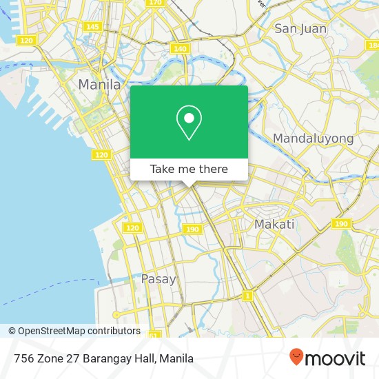 756 Zone 27 Barangay Hall map