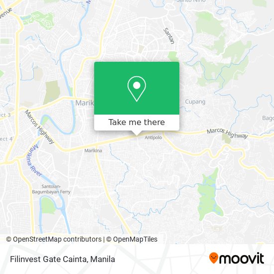 Filinvest Gate Cainta map