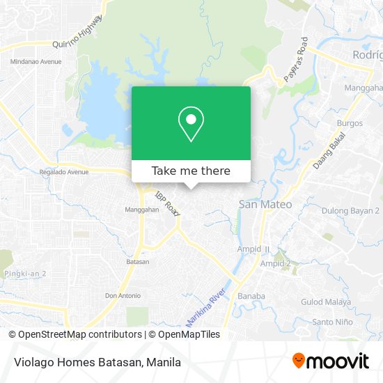 Violago Homes Batasan map