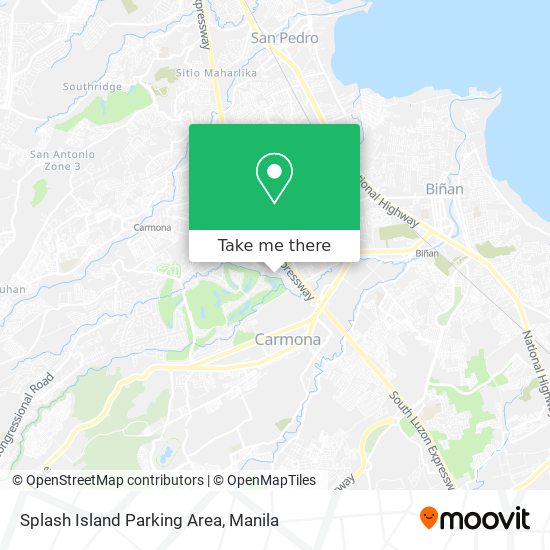 Splash Island Parking Area map