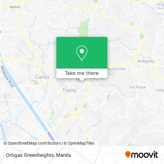 Ortigas Greenheights map