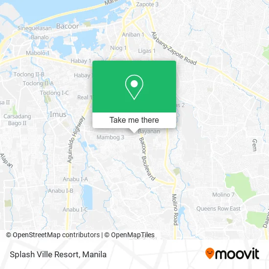 Splash Ville Resort map