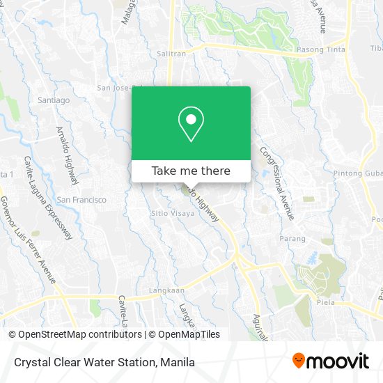 Crystal Clear Water Station map