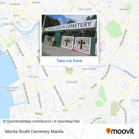 Manila South Cemetery map