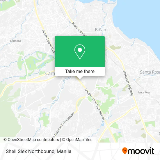 Shell Slex Northbound map
