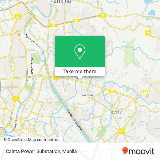 Cainta Power Substation map