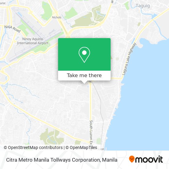 Citra Metro Manila Tollways Corporation map