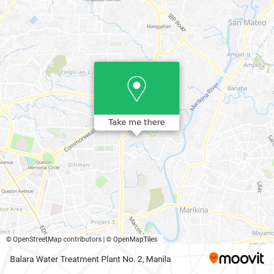 Balara Water Treatment Plant No. 2 map