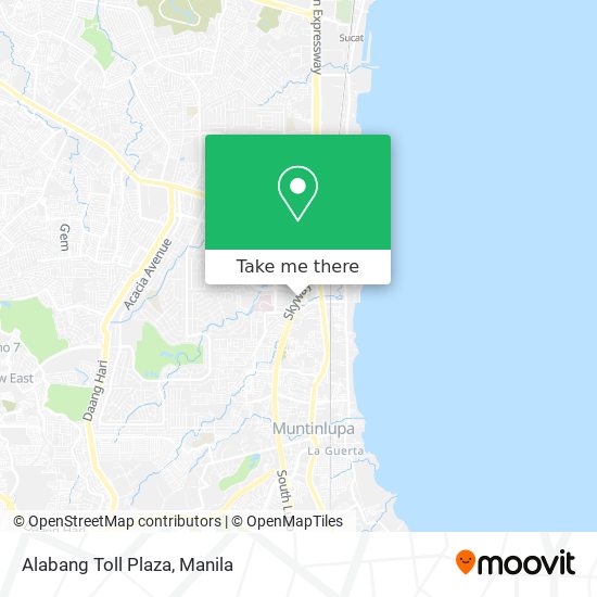 Alabang Toll Plaza map