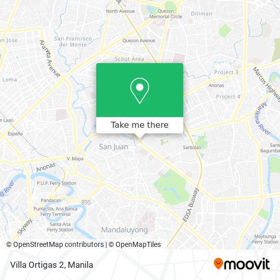 Villa Ortigas 2 map