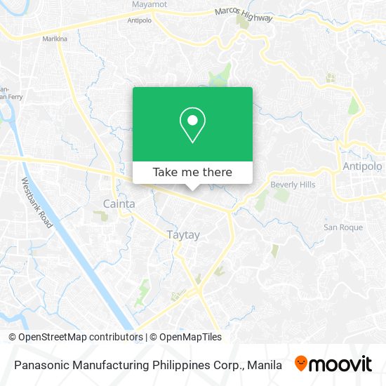 Panasonic Manufacturing Philippines Corp. map