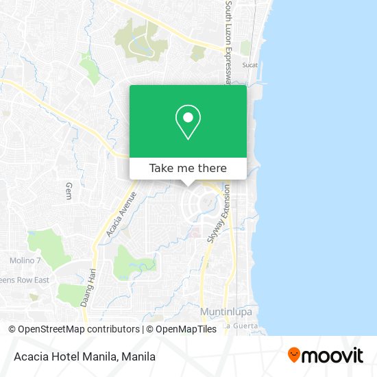 Acacia Hotel Manila map