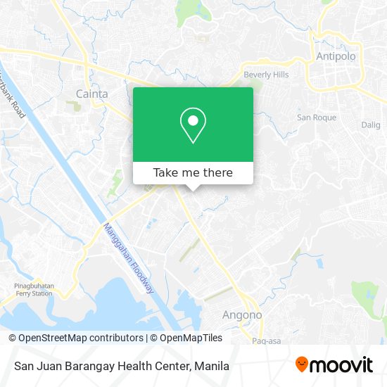 San Juan Barangay Health Center map