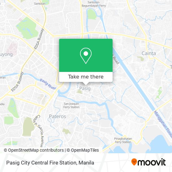 Pasig City Central Fire Station map