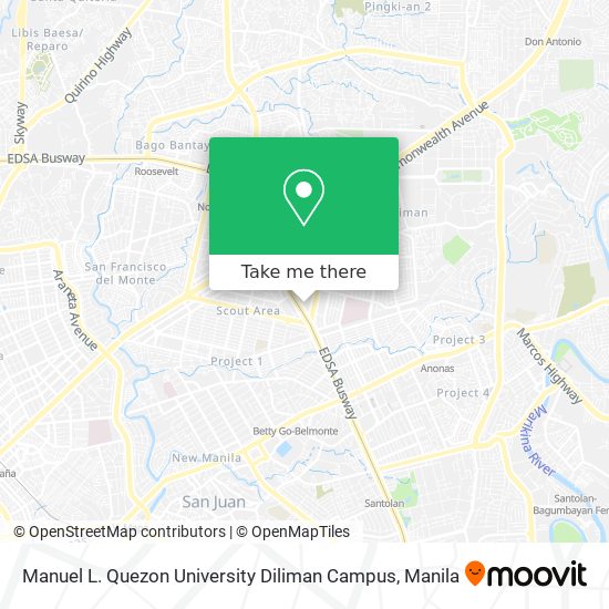 Manuel L. Quezon University Diliman Campus map