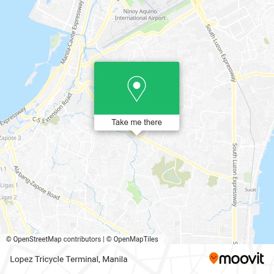 Lopez Tricycle Terminal map