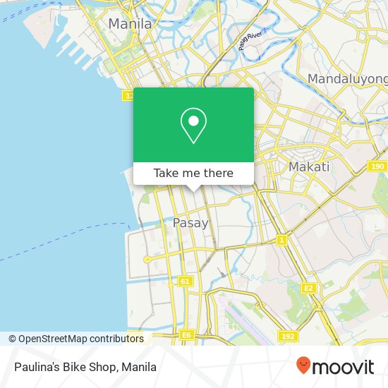 Paulina's Bike Shop map