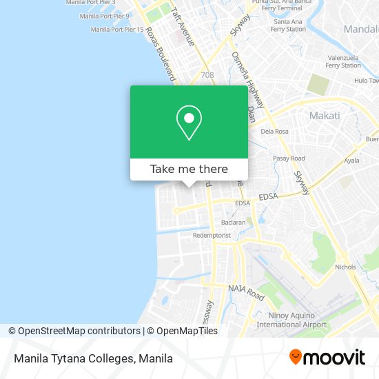 Manila Tytana Colleges map
