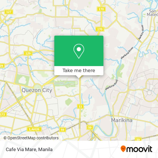 Cafe Via Mare map