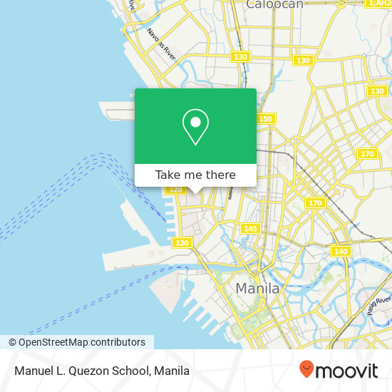 Manuel L. Quezon School map