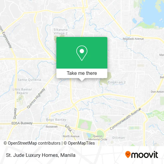 St. Jude Luxury Homes map
