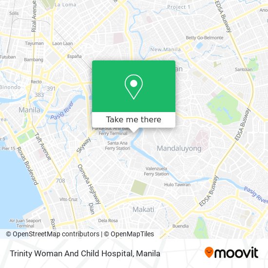 Trinity Woman And Child Hospital map