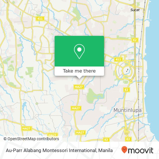Au-Parr Alabang Montessori International map