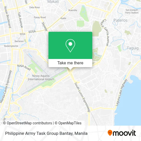 Philippine Army Task Group Bantay map
