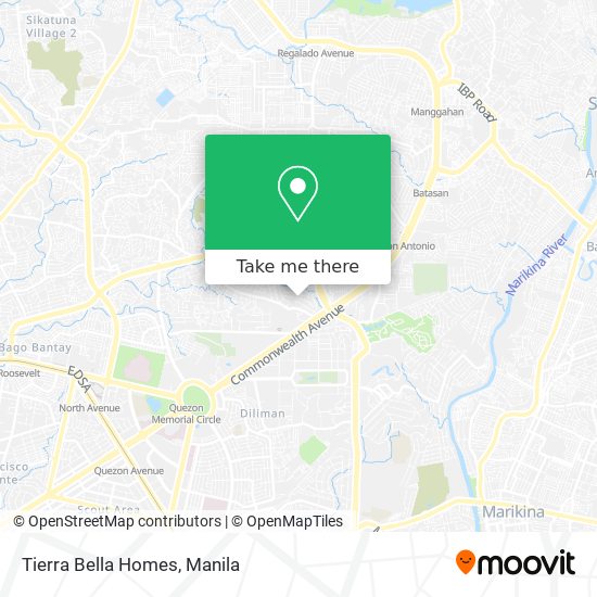 Tierra Bella Homes map