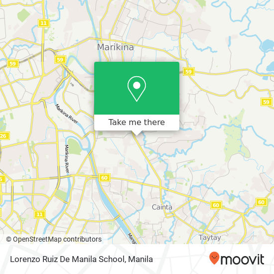 Lorenzo Ruiz De Manila School map